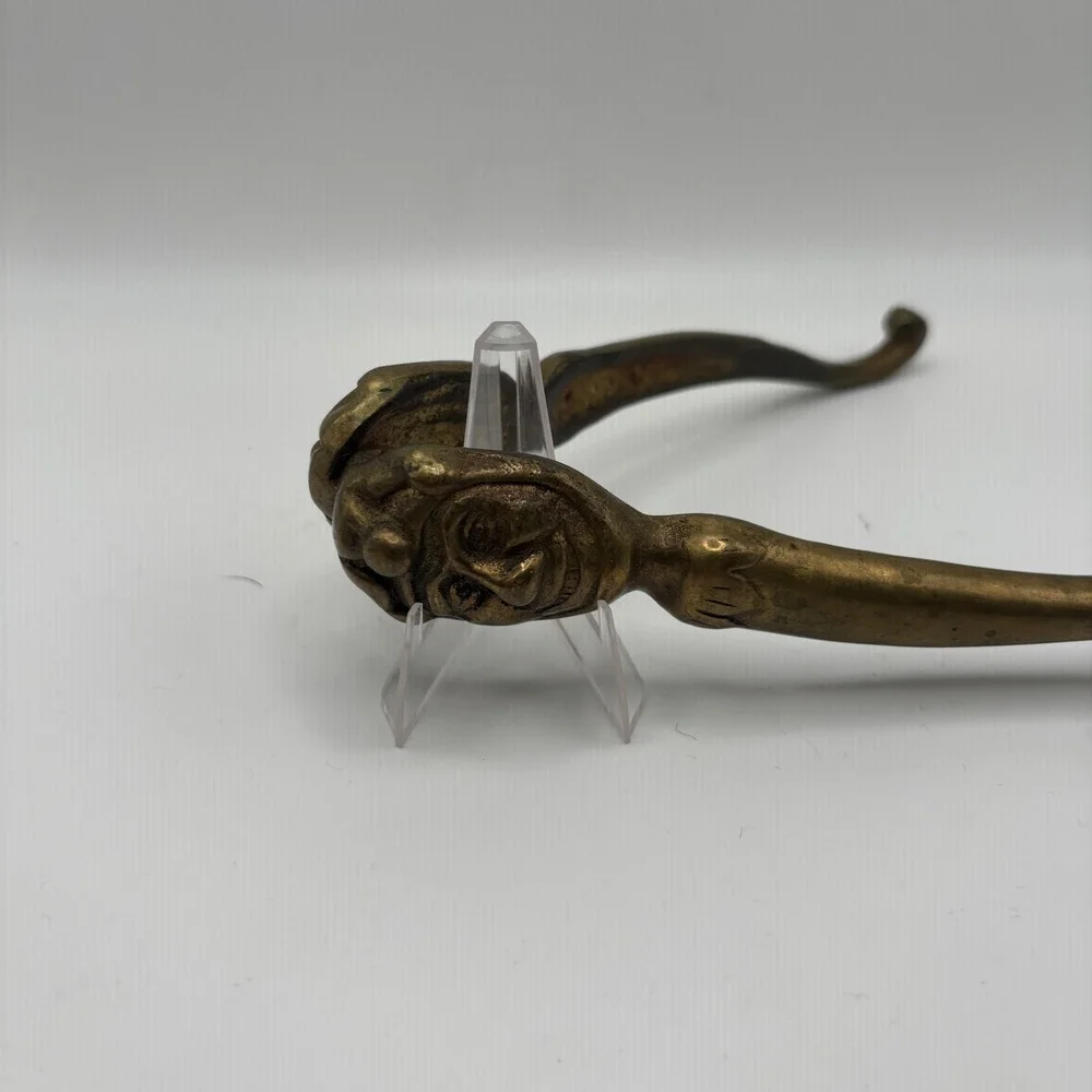 Vintage Brass Jester Nutcracker Whimsical Punch‎ Character Face Novelty Tool